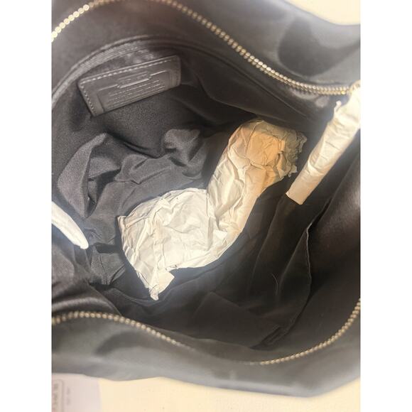 NWT Coach F15067 24CM Signature Duffle Black/Black Canvas Tote - Picture 10 of 12